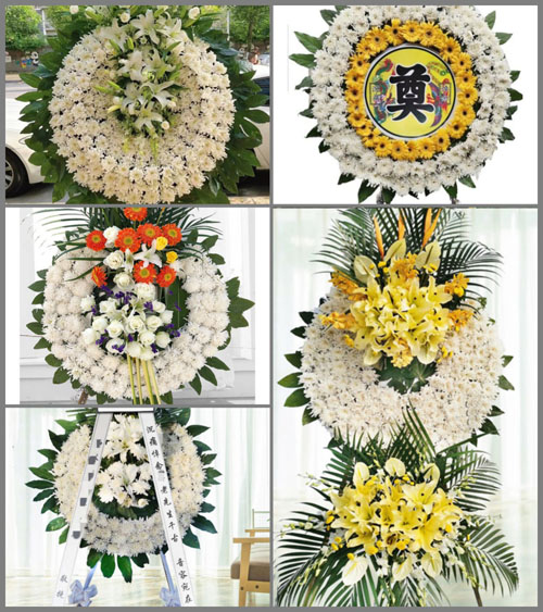 浙江省衢州江山市新塘边镇新塘边村花圈速递